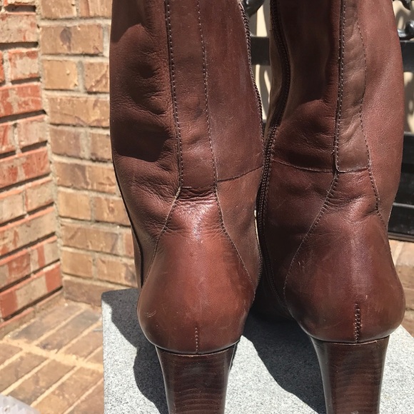 🚨B2G1 ANNE KLEIN Brown Heeled Boots - Picture 7 of 12